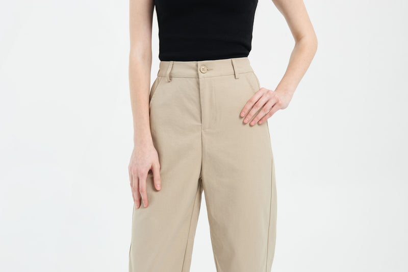 Tan Capri Pants