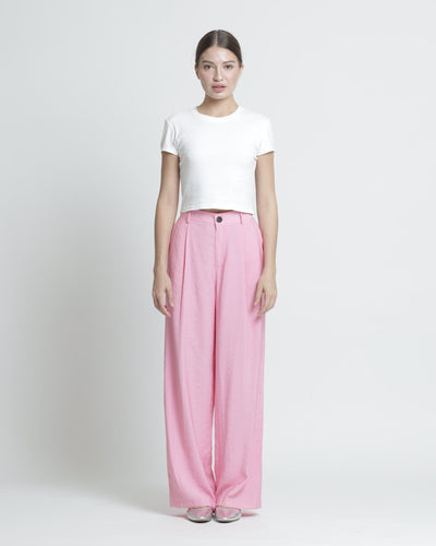 Pink Fleur Loose Pants