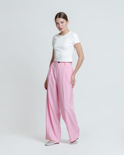 Pink Fleur Loose Pants