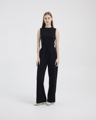 Black Bamboo Lyocell Essential Pants