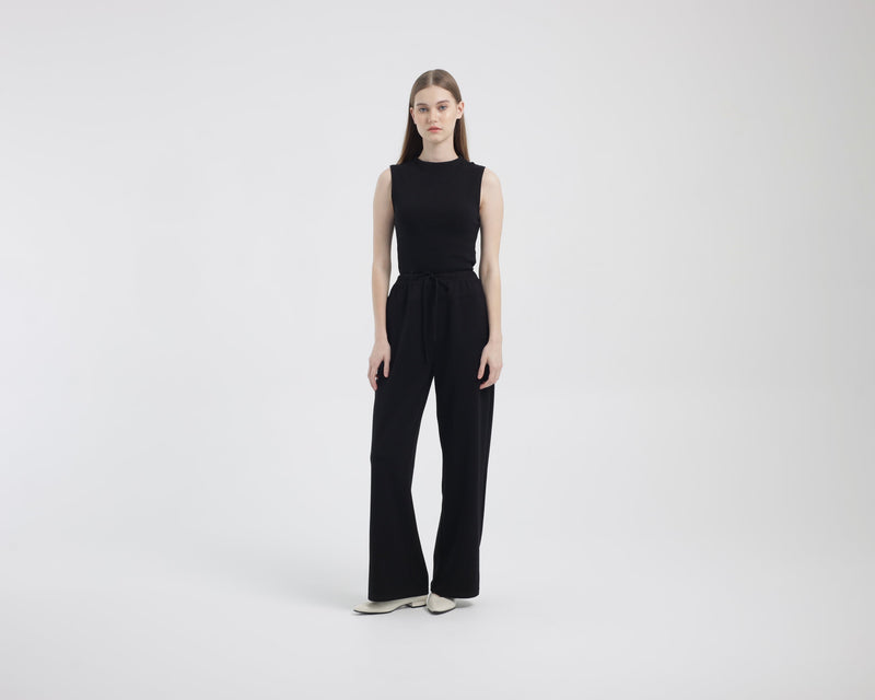 Black Bamboo Lyocell Essential Pants