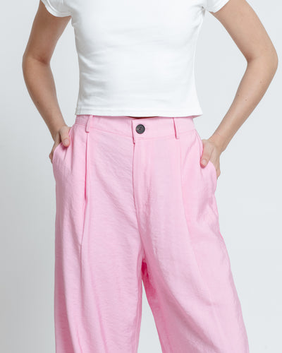 Pink Fleur Loose Pants