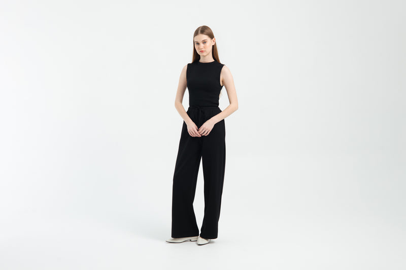 Black Bamboo Lyocell Essential Pants