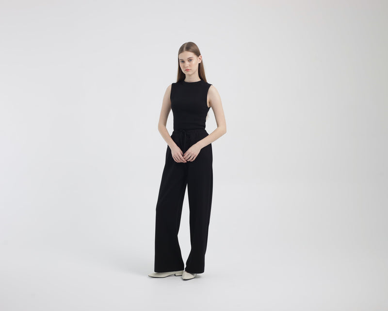 Black Bamboo Lyocell Essential Pants
