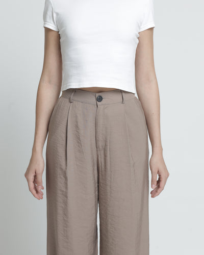 Taupe Fleur Loose Pants