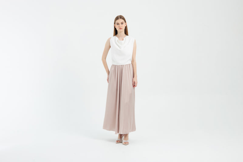Blush Palazzo Silk Pants