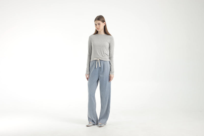 Grey Bamboo Basic Top