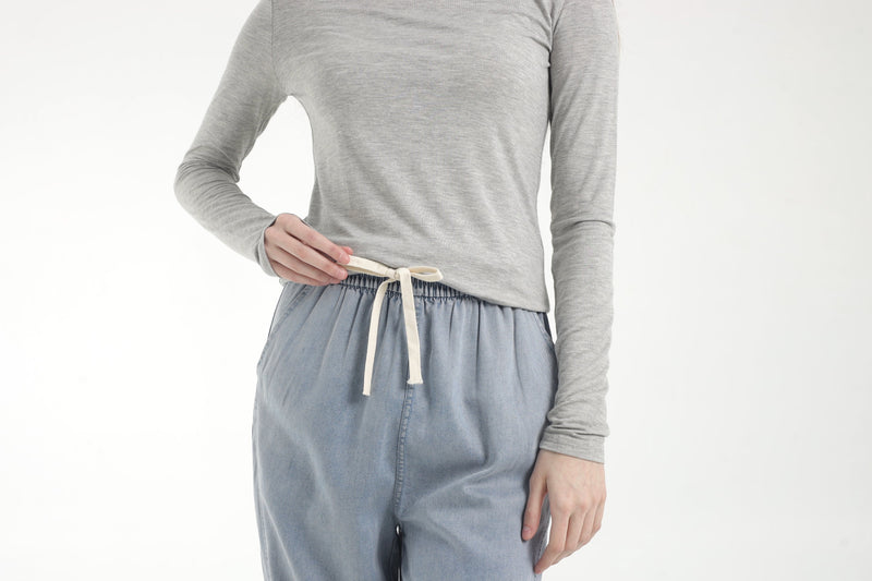 Grey Bamboo Basic Top