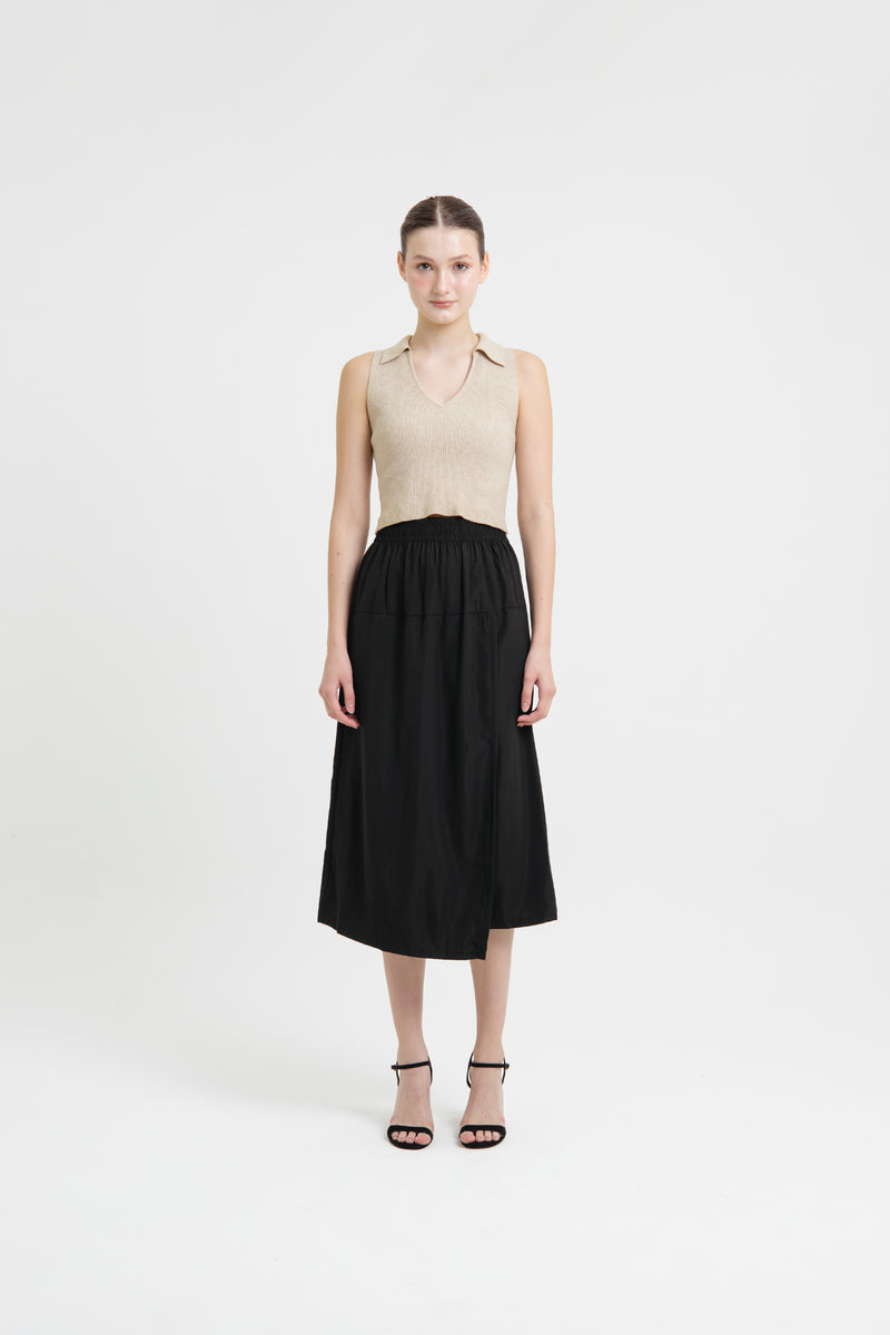 Draped skirt pants hotsell