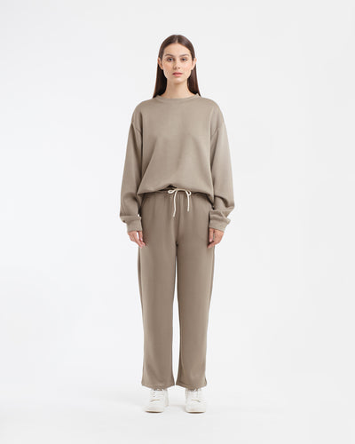 Taupe Relaxed Cargo Pants