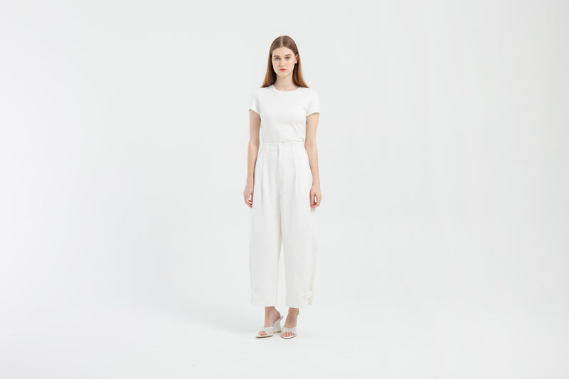 White Beau Pants