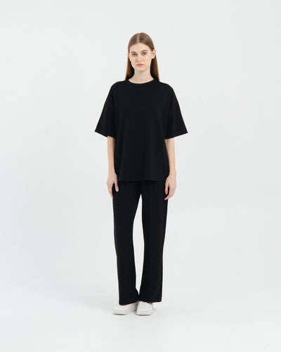Black Bamboo Lyocell Short Set