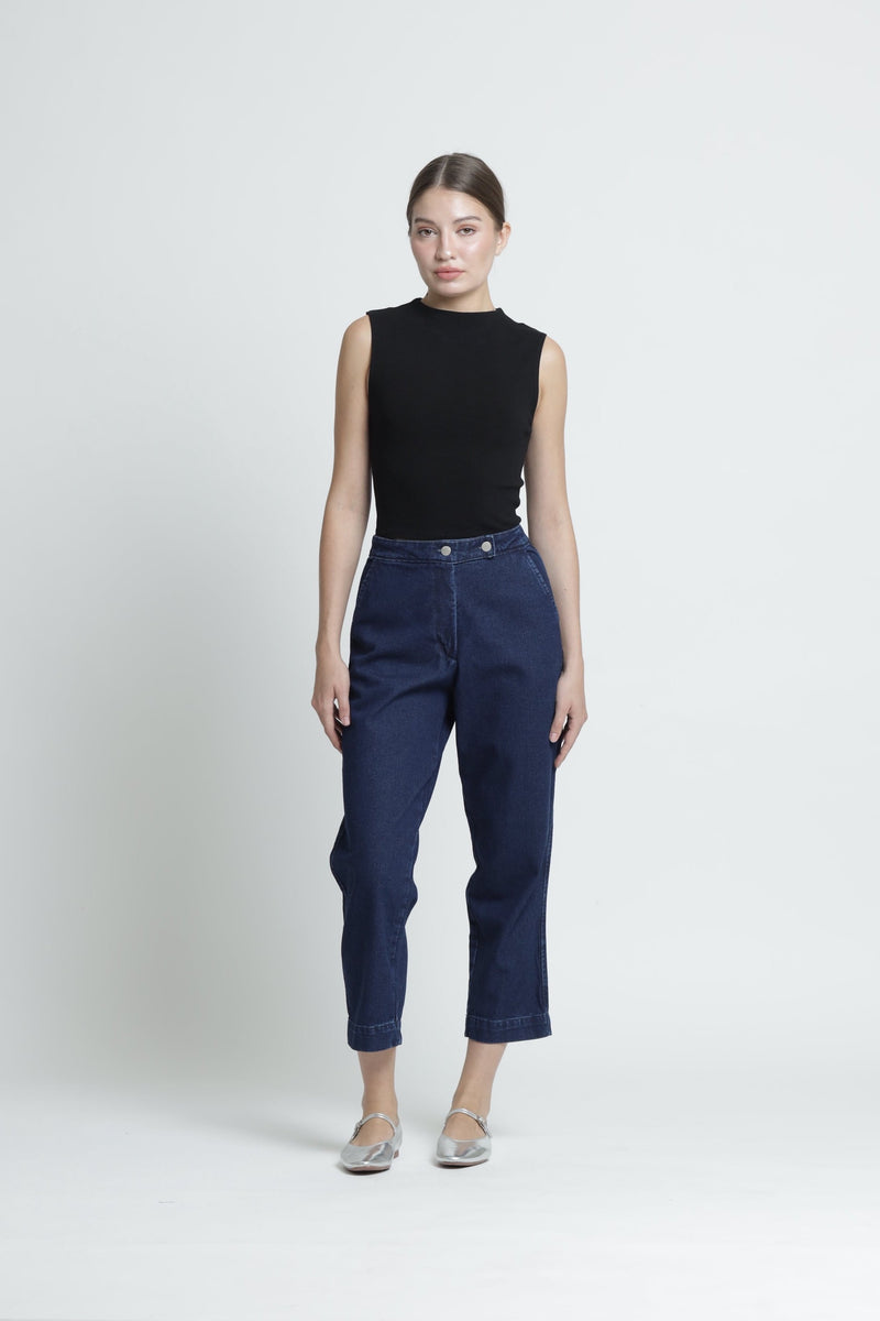 Dark Blue Relaxed Jeans