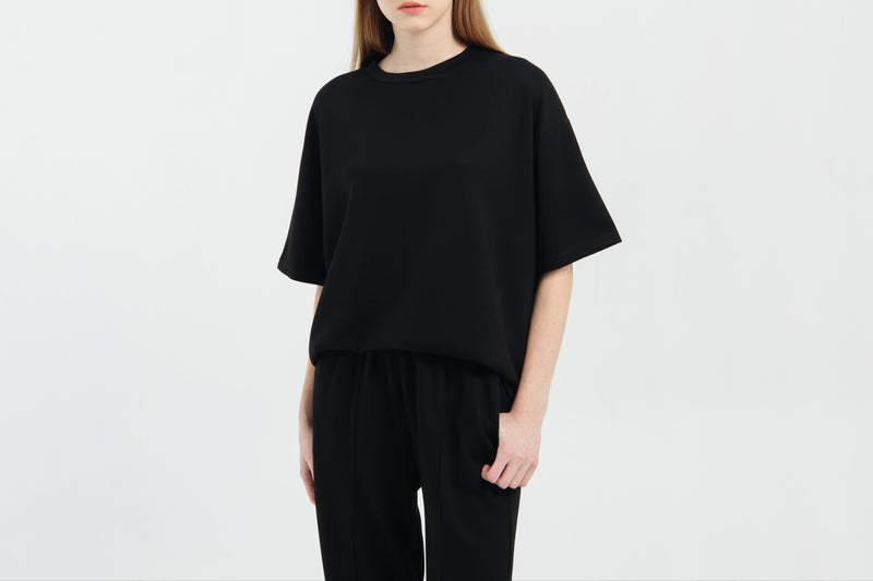 Black Bamboo Lyocell Short Set