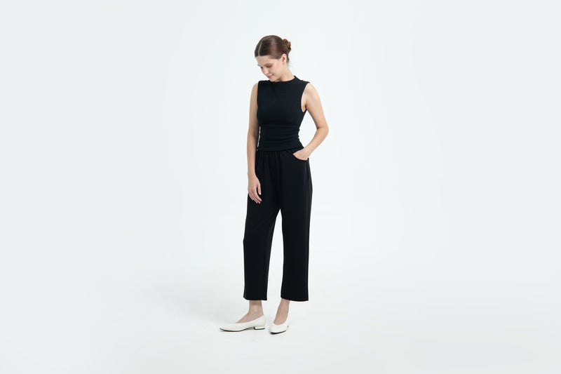 Black Ultrasoft Bamboo 2.0 Relaxed Pants