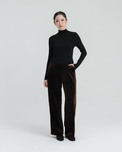 Brown Velvet Winter Pants