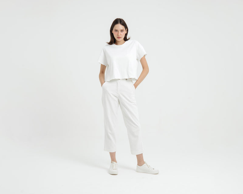 White Airy Bamboo Bella T-Shirt