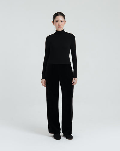 Black Velvet Winter Pants