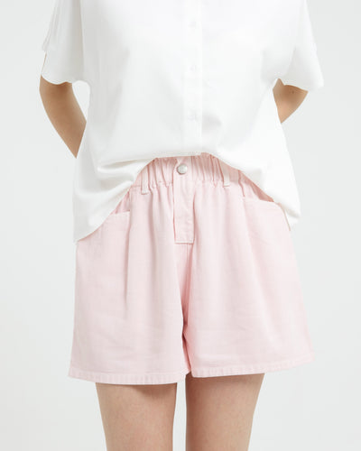 Blush Denim Shorts