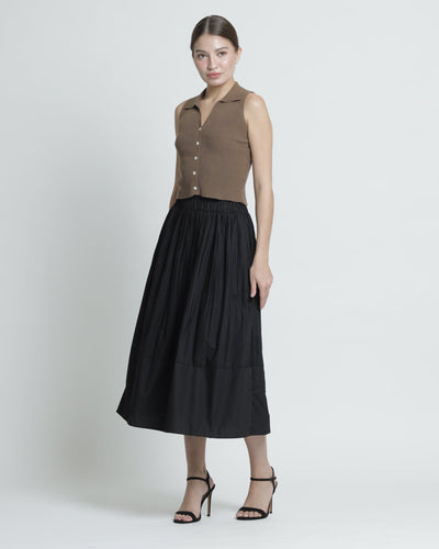 Black Pleated Skirt