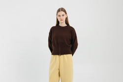 Brown Zippered Sweater