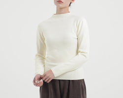 Cream Soft Knit Top