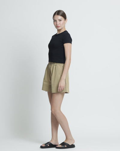 Sand Basic Cotton Shorts