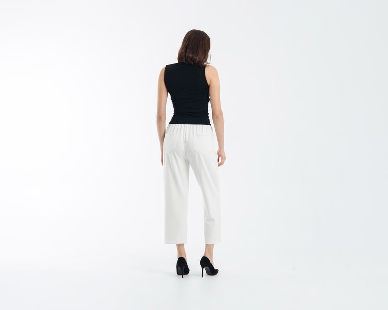 White Ultrasoft Bamboo 2.0 Relaxed Pants