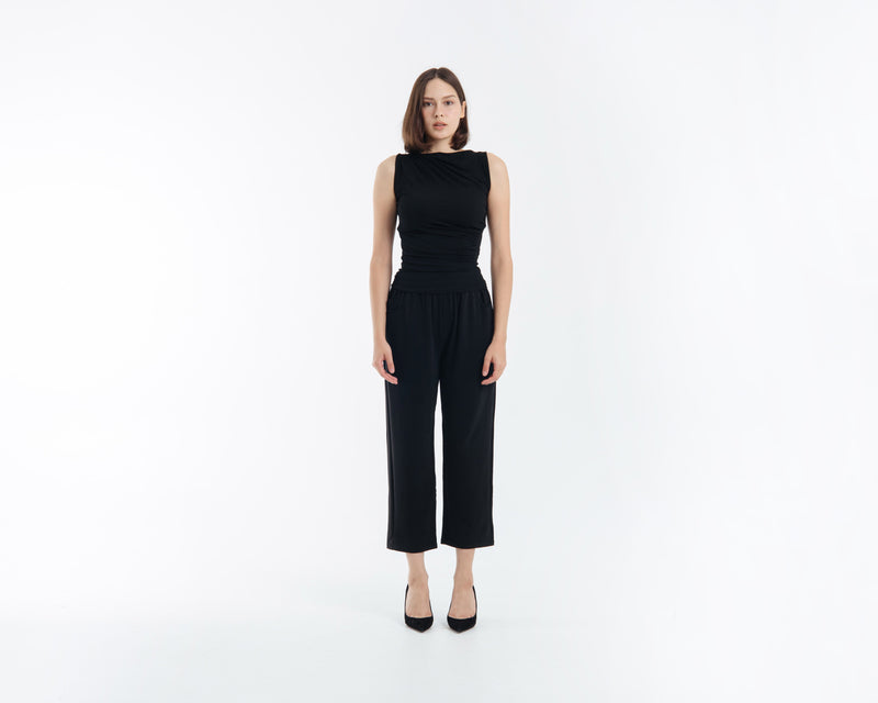 Black Ultrasoft Bamboo 2.0 Relaxed Pants