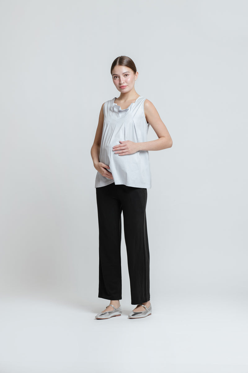 Black Ultrasoft Bamboo 2.0 Maternity Basic Pants