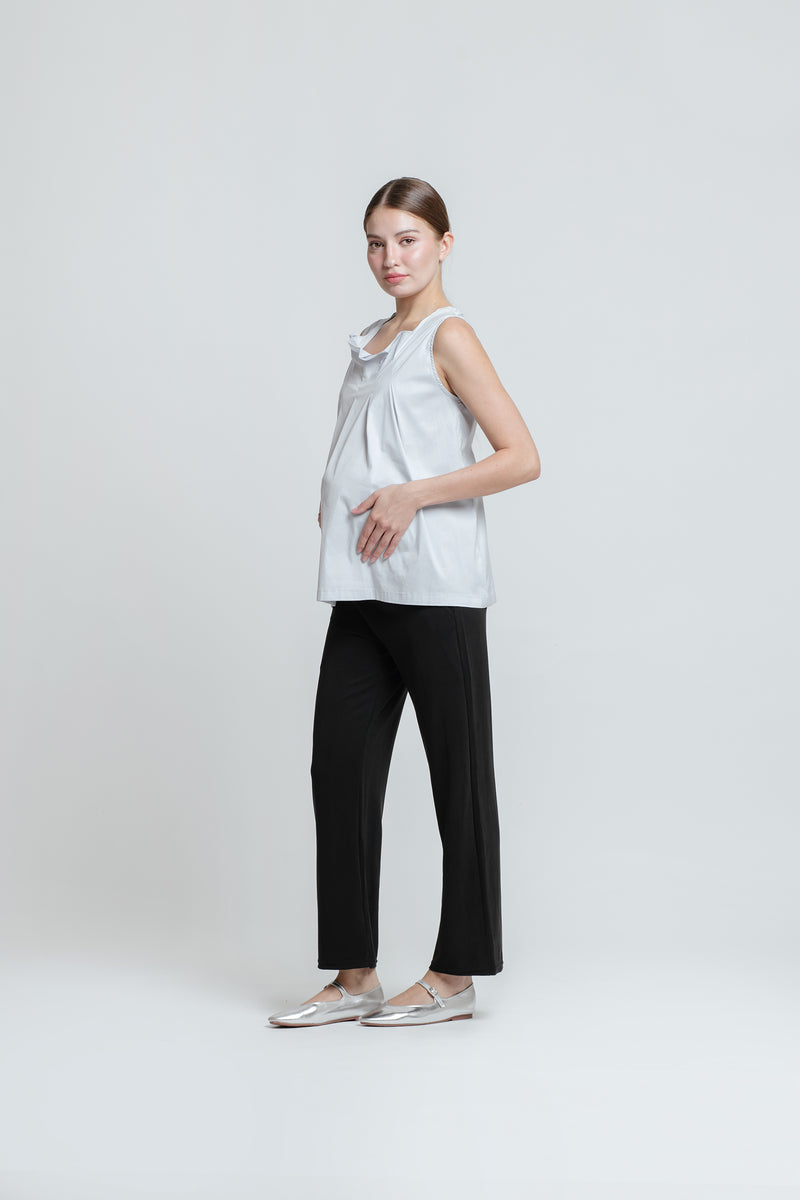 Black Ultrasoft Bamboo 2.0 Maternity Basic Pants