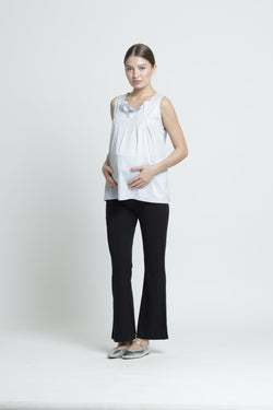 Black Ultrasoft Bamboo 2.0 Maternity Flare Pants