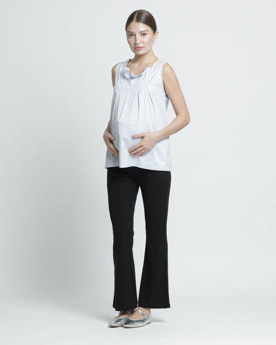 Black Ultrasoft Bamboo 2.0 Maternity Flare Pants