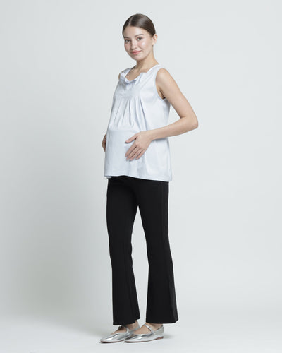 Black Ultrasoft Bamboo 2.0 Maternity Flare Pants