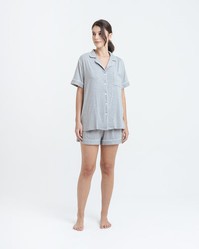 Heather Grey Bamboo Short Pyjamas