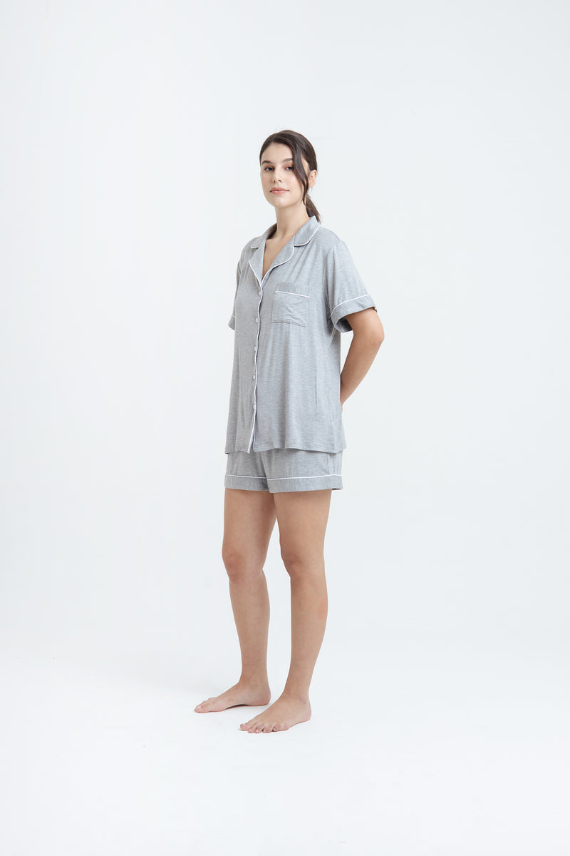 Heather Grey Bamboo Pyjamas