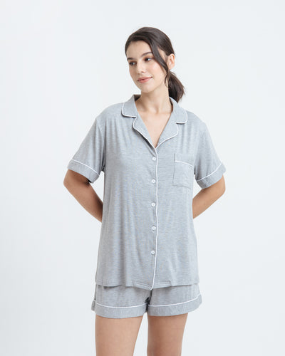 Heather Grey Bamboo Short Pyjamas