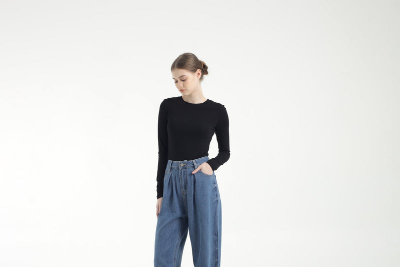 Black Bamboo Basic Top