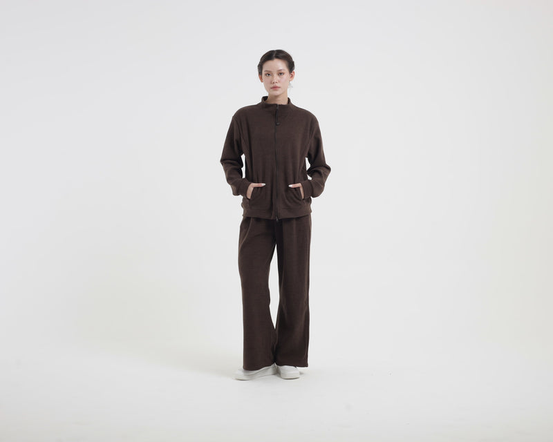 Brown Soft Fleece Winter Set