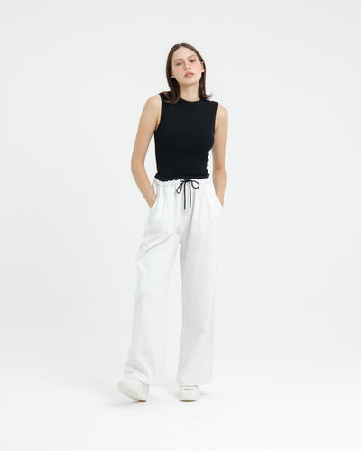 White Two Tone Pants