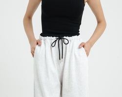 White Two Tone Pants