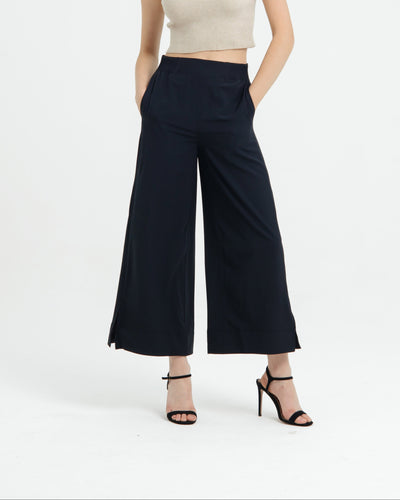 Black Slit Cullotes
