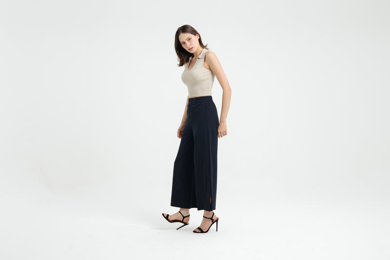 Black Slit Cullotes