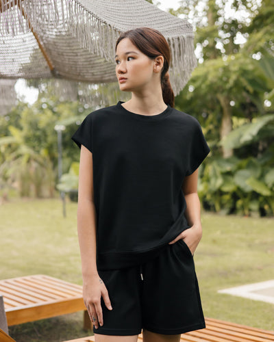 Black Bamboo Lyocell Daily Short Set