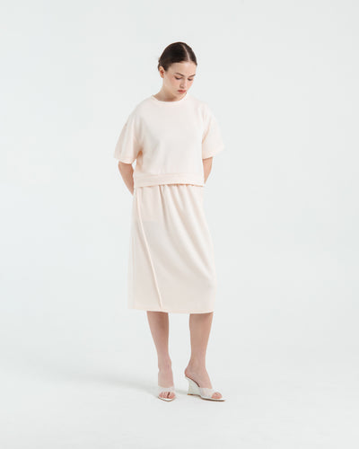 Peach Bamboo Lyocell Skirt Set