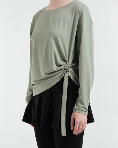 SAMPLE Sale Ruched Long Sleeve Top