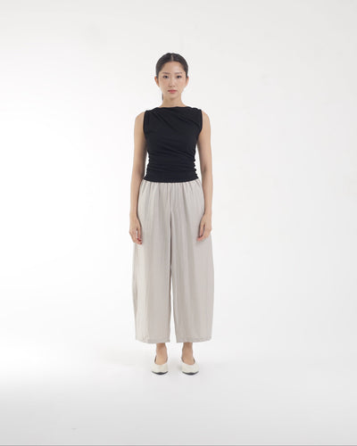 Beige Boa Pants