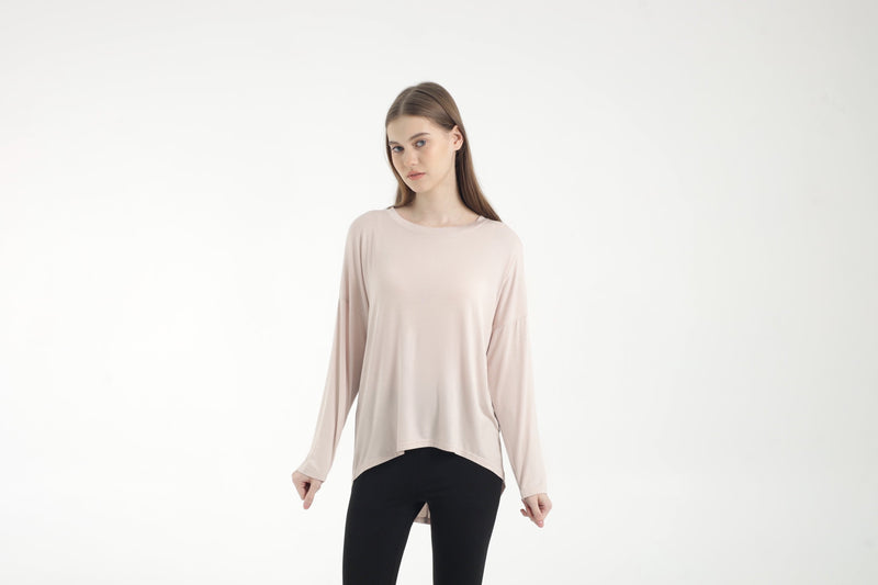 Blush Bamboo Relaxed Top