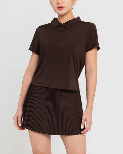 Brown Lite Polo Top