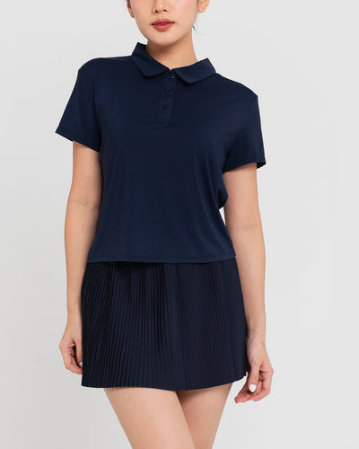 Navy Lite Polo Top